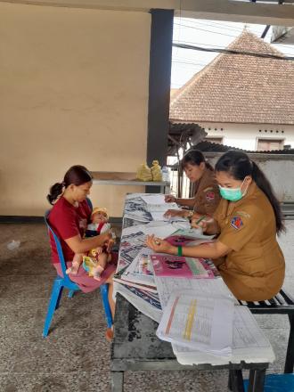 KEGIATAN RUTIN POSYANDU BANJAR DINAS KAJA KAUH DAN BANJAR DINAS KAJA KANGIN